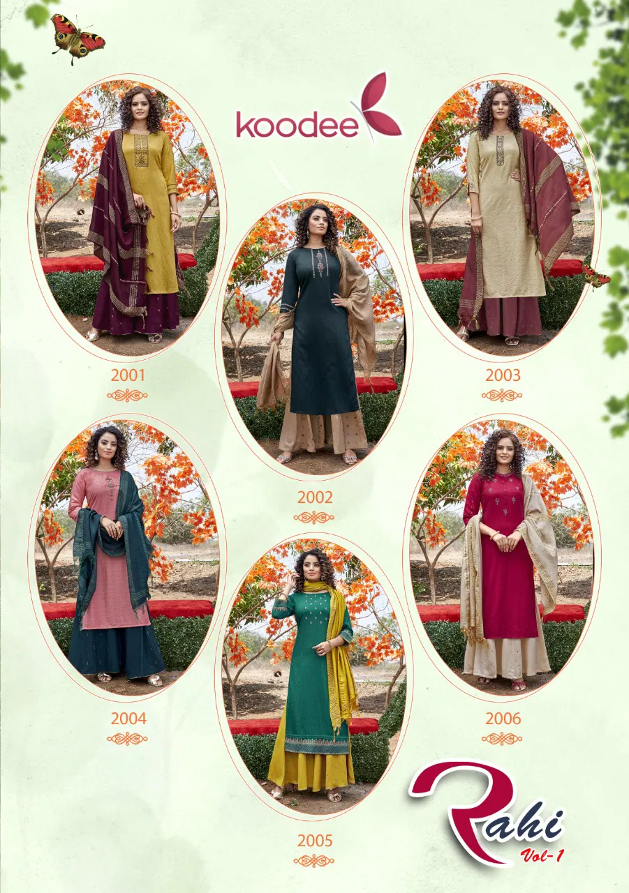 Koodee Rahi 1 Designer Festive Wear Pure Nylon Viscose Readymade Collection